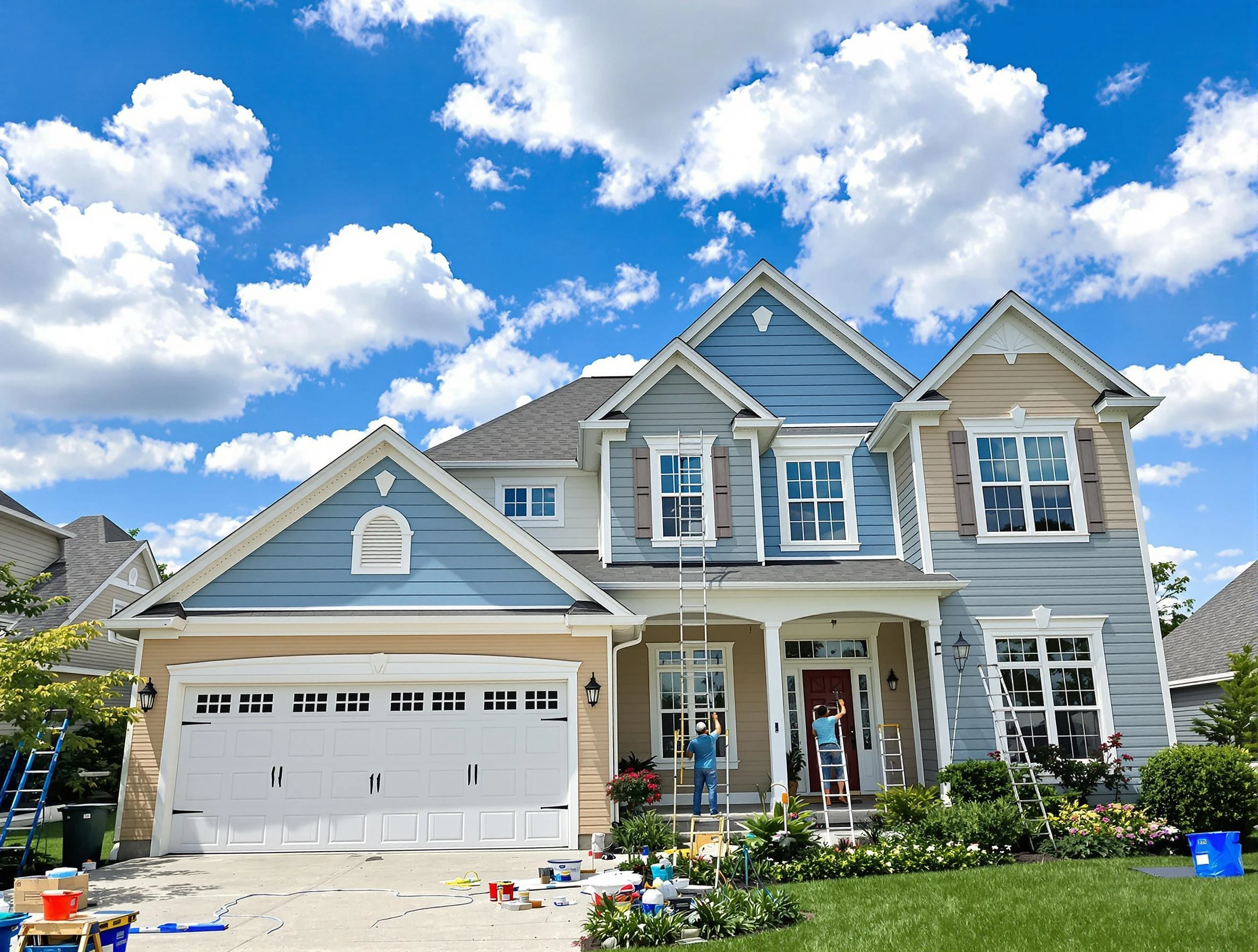 Professional house painting by Solon House Painters experts in Solon, OH